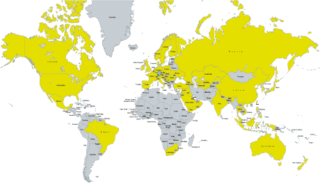 Rotork-Schischek Gruppe Weltweit Karte
